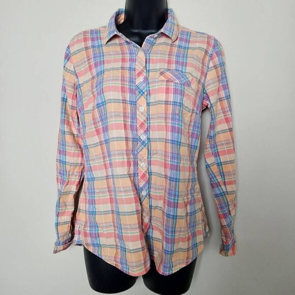 Eddie Bauer Plaid Button Up Shirt - Picture 1 of 7
